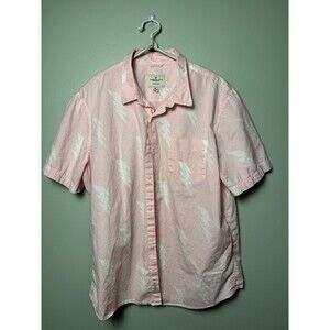 American Eagle Pink Lightning Bolt Pattern Seriously Soft Short Sleeve Size XL